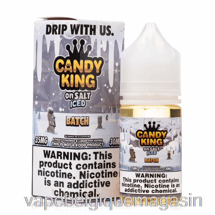 Vape Jetable Lot Glacé - Candy King On Salt - 30ml 50mg